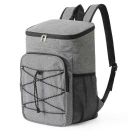 Portable Travel Large Capacity Outdoor Picnic Backpack (Color: Gray, Type: Picnic Backpack)